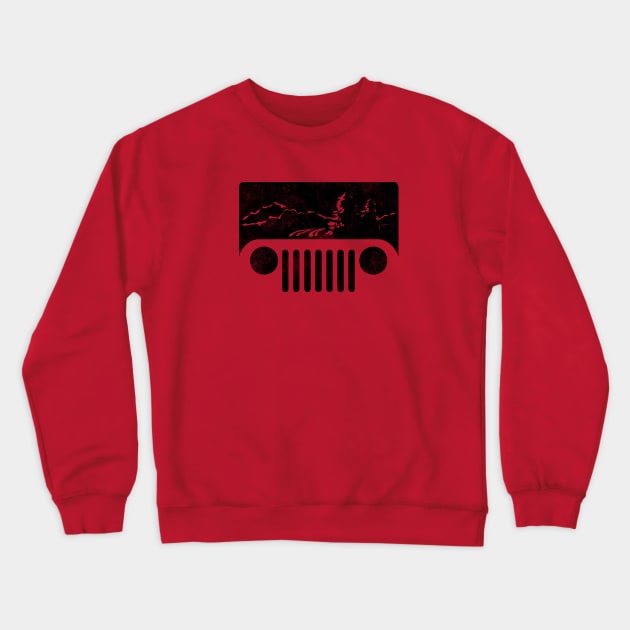 Adventuring Jeep Crewneck Sweatshirt by FalconArt